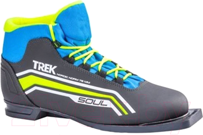 Ботинки для беговых лыж TREK Soul 6 NN75 (черный/лайм, р-р 35)