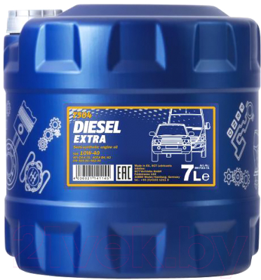 Моторное масло Mannol Diesel Extra 10W40 CH-4/SL / MN7504-7 (7л)