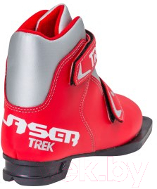 Ботинки для беговых лыж TREK Laser 3 (красный/серебристый, р-р 31)