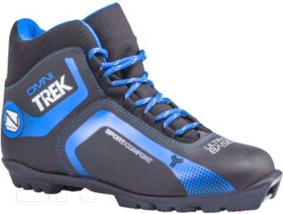 Ботинки для беговых лыж TREK Omni 3 S (черный/синий, р-р 44)