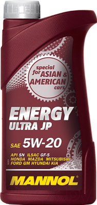 Моторное масло Mannol Energy Ultra JP 5W20 API SN / MN7906-1 (1л)