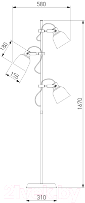 Торшер Евросвет Projector 01031/3 (серый)