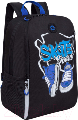 Школьный рюкзак Grizzly RB-351-7 (черный/синий)