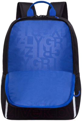 Школьный рюкзак Grizzly RB-351-7 (черный/синий)
