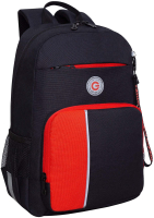 Школьный рюкзак Grizzly RB-355-2 (черный/красный) - 