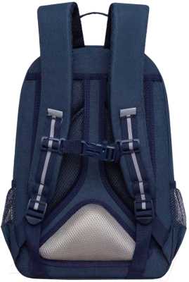 Школьный рюкзак Grizzly RB-355-2 (синий/серый)
