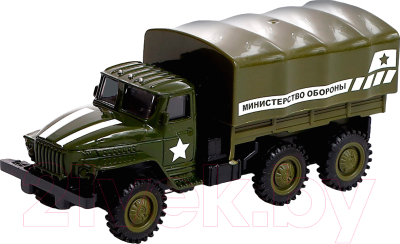 Автомобиль игрушечный Автоград Грузовик УРАЛ Армия / 9123795 (зеленый)