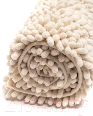 Набор ковриков для ванной и туалета Home One Chenille U-shape / 410405 (50х80/50х60, молочный)