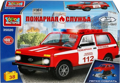 

Конструктор, Lada 4x4: Пожарная служба / 35020-KK