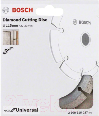 Отрезной диск алмазный Bosch 2.608.615.027