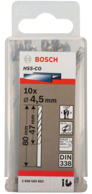 Набор сверл Bosch 2.608.585.883 (10шт)