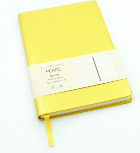 Изображение товара Записная книжка Канц-Эксмо Pearl / 4606086366977 (96л, желтый)