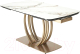 Миниатюра изображения товара Обеденный стол M-City Matera 160 KL-188 / 614M04928 (контрастный мрамор матовый/шампань)