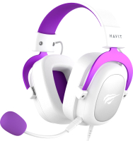 Наушники-гарнитура Havit H2002d (белый/фиолетовый) - 