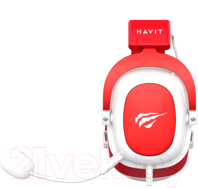 Наушники-гарнитура Havit H2002d (белый/красный)