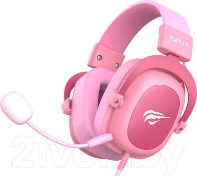 Наушники-гарнитура Havit H2002d (розовый)