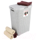 Миниатюра изображения товара Корзина для белья Curver Laundry Hamper / 228330 (светло-серый)