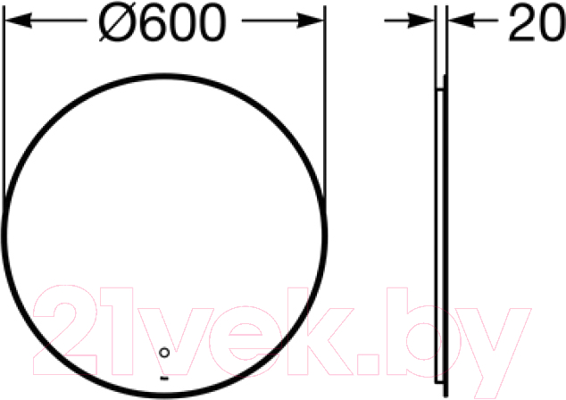 Зеркало Roca Luna ZRU9307557