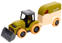 Игрушка-конструктор Sima-Land Трактор с коневозкой / 9279091 - 