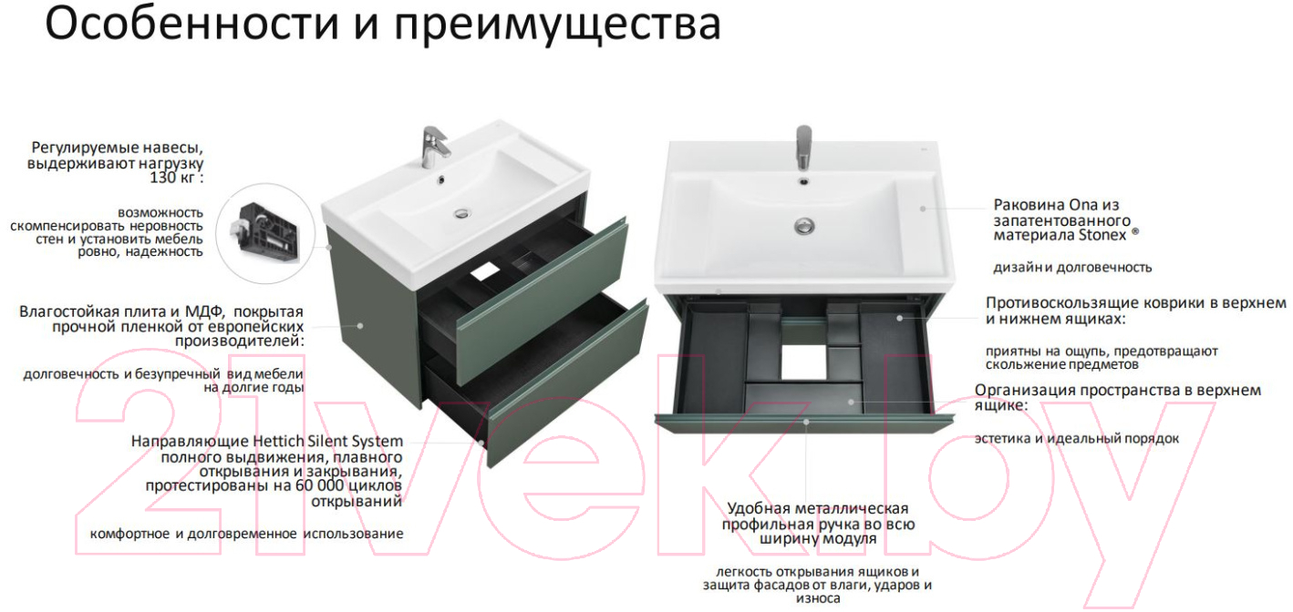 Тумба под умывальник Roca Ona 60 / 857613509