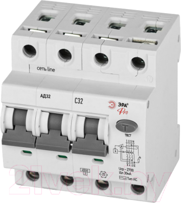 Дифференциальный автомат ЭРА D32E4C32АC30P АД-32 / Б0057796