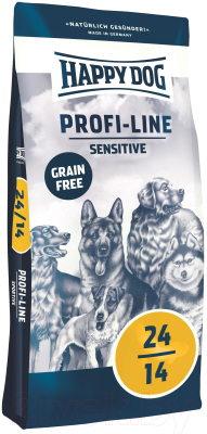 Сухой корм для собак Happy Dog Profi-Line 24/14 Sensitive Grainfree / 02249 (4кг)