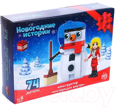 Конструктор Unicon Праздничный снеговик / 6753934