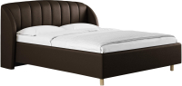 Каркас кровати Сонум Valencia 160x200 (экокожа коричневый) - 