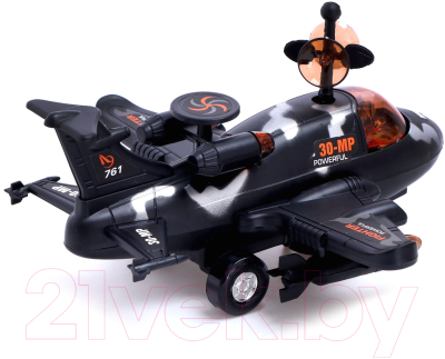Самолет игрушечный Sima-Land Разведчик / 6918466 (черный)