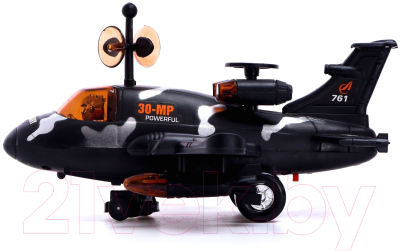 Самолет игрушечный Sima-Land Разведчик / 6918466 (черный)