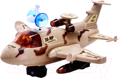 Самолет игрушечный Sima-Land Разведчик / 6918465 (коричневый)