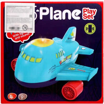 Самолет игрушечный Sima-Land Лайнер / 7183804 (синий)