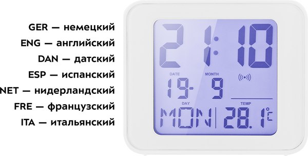 Настольные часы Kitfort KT-3303-2 (белый)