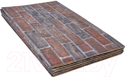 Панель ПВХ Lako Decor Самоклеящаяся 70x600(6мм) / LKD-16-05-FC102 (кирпичная кладка)