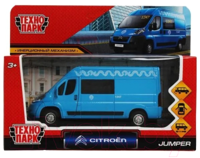 Автомобиль игрушечный Технопарк Citroen Jumper Метрополитен / JUMPER-14MOS-BU