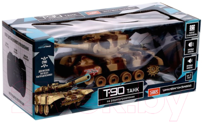 Радиоуправляемая игрушка Автоград Танк Т90 / 9236575 (коричневый)