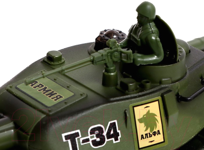 Радиоуправляемая игрушка Автоград Танк Т34 / 9224879 (зеленый)