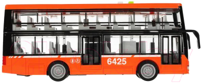 Автобус игрушечный Технопарк Двухэтажный / WY912AB-R-ORANGE