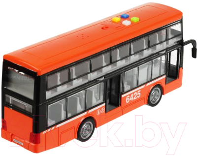 Автобус игрушечный Технопарк Двухэтажный / WY912AB-R-ORANGE