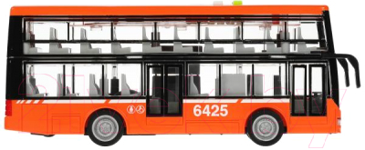 Автобус игрушечный Технопарк Двухэтажный / WY912AB-R-ORANGE