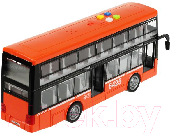 Автобус игрушечный Технопарк Двухэтажный / WY912AB-R-ORANGE