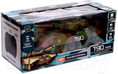 Радиоуправляемая игрушка Автоград Танк Т90 / 9236574 (зеленый)