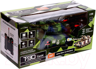Радиоуправляемая игрушка Автоград Танк Т90 / 9224885 (зеленый)