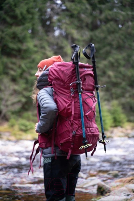 Изображение товара Рюкзак туристический Husky Ribon 60L (бордовый)