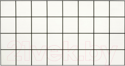 Комплект панелей ПВХ Lako Decor Самоклеящаяся 60x30см Белая плитка / LKD-PH005 (17шт)