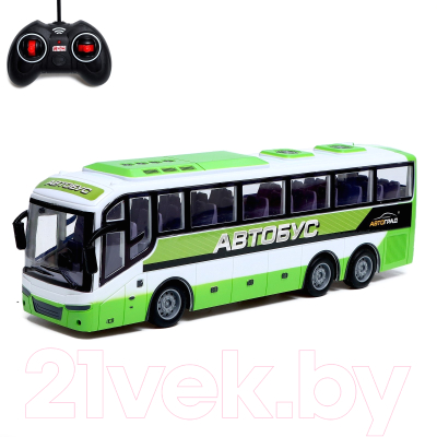 Радиоуправляемая игрушка Автоград Автобус междугородний / 7753083 (белый)