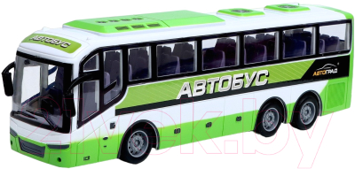 Радиоуправляемая игрушка Автоград Автобус междугородний / 7753083 (белый)