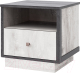 Прикроватная тумба Мебель-КМК Тиффани 0880.3 (бетон пайн светлый/дуб шале графит) - 