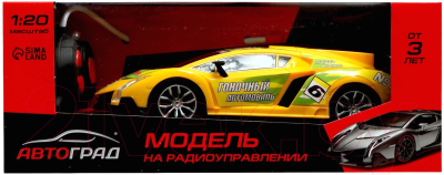 Радиоуправляемая игрушка Автоград Машина Ламбо / 2508979 (желтый)