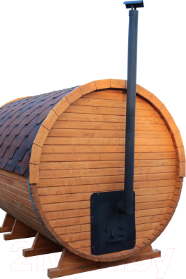 Изображение товара Баня-бочка КомфортПром с печным узлом / 10331342 (2м)
